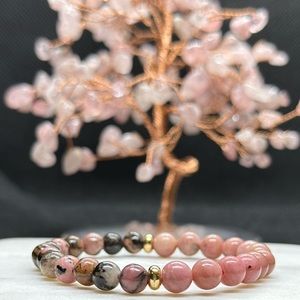 Rhodonite Crystal Bracelet